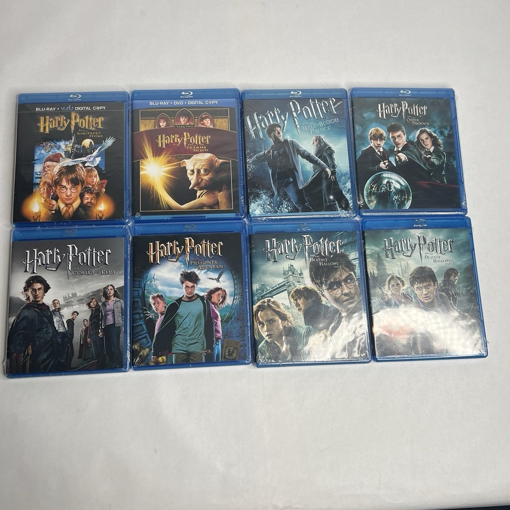 NEW Harry Potter Blu-Ray Collection 1-8 Sorcerer's Stone Deathly Hallows NIB